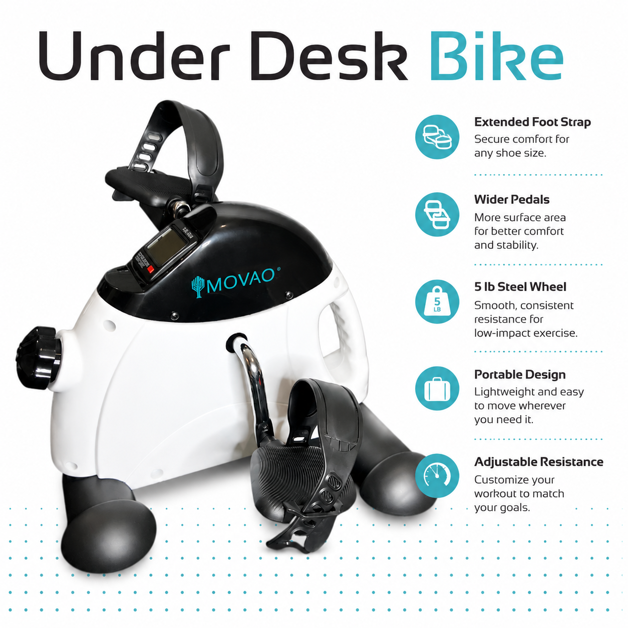 MOVAO Under Desk Bike