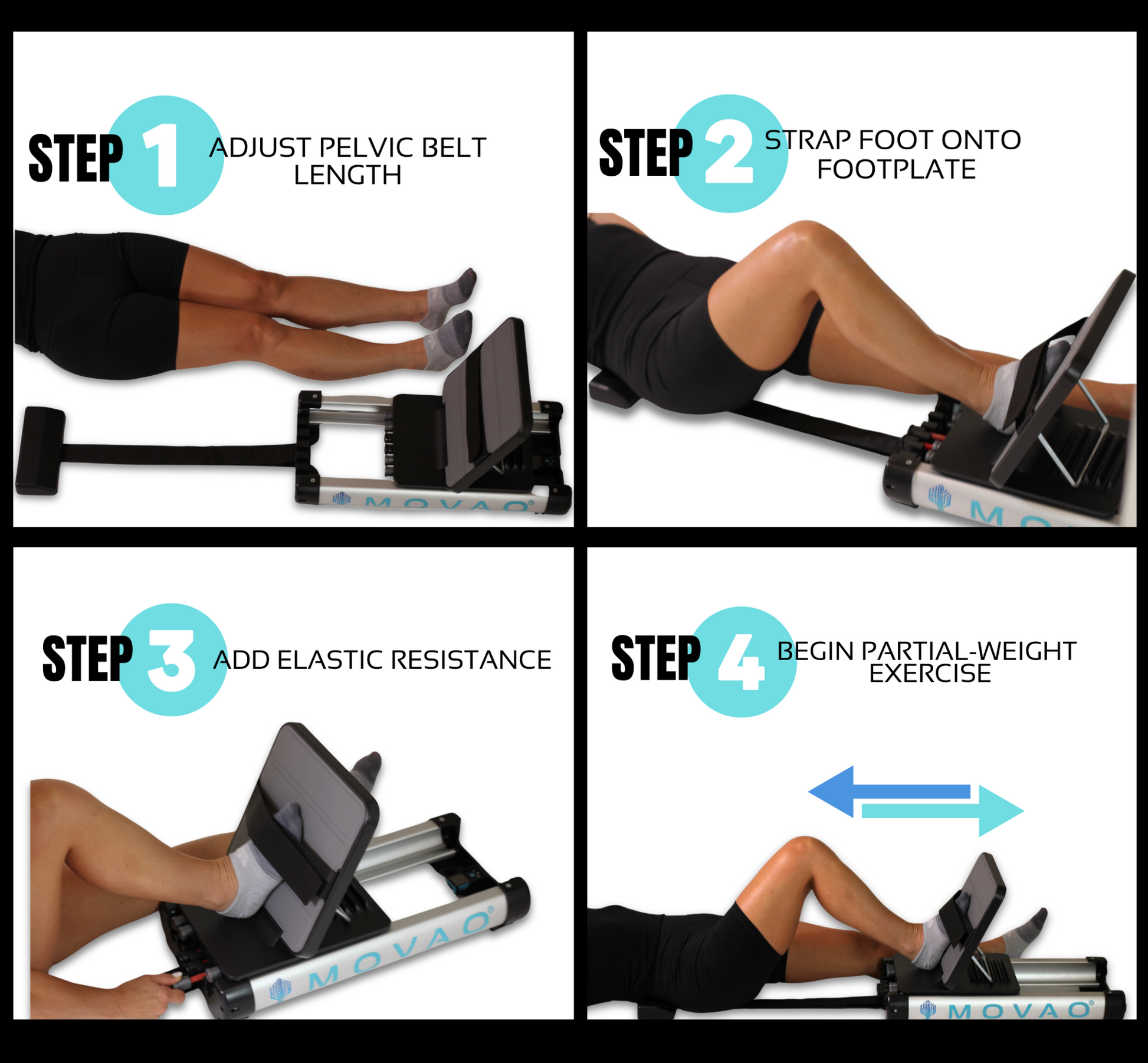 The MOVAO Leg Press Powerful Home Gym Leg Exercise Machine