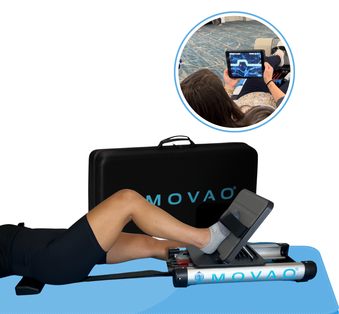 The MOVAO Leg Press Powerful Home Gym Leg Exercise Machine